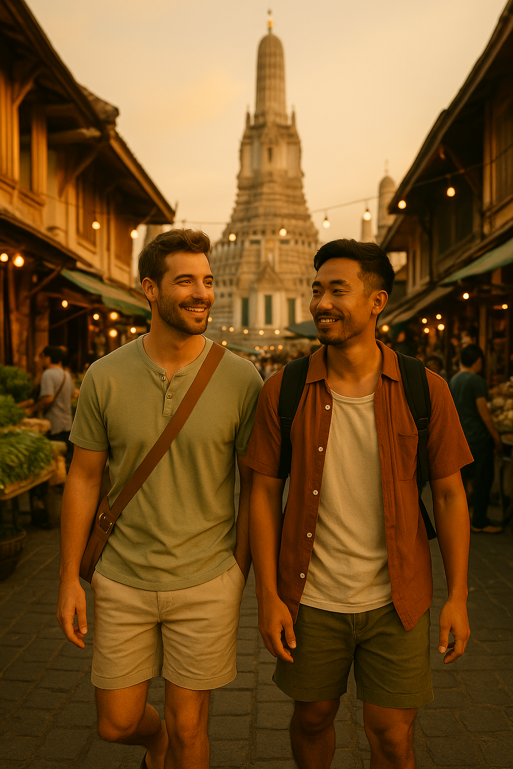 Roamates traveling together in Asia